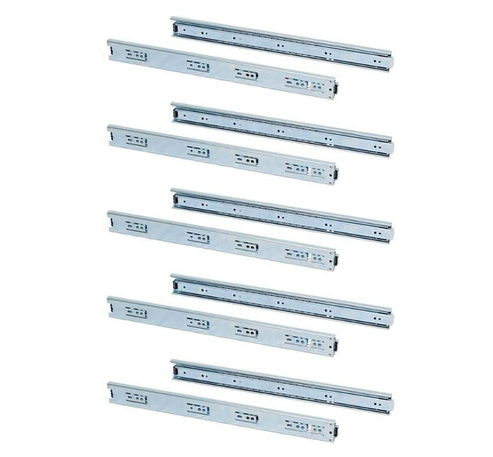 Schubladenführungen Vollauszug Stahl verzinkt 400 mm 5er-Set - Bild 3