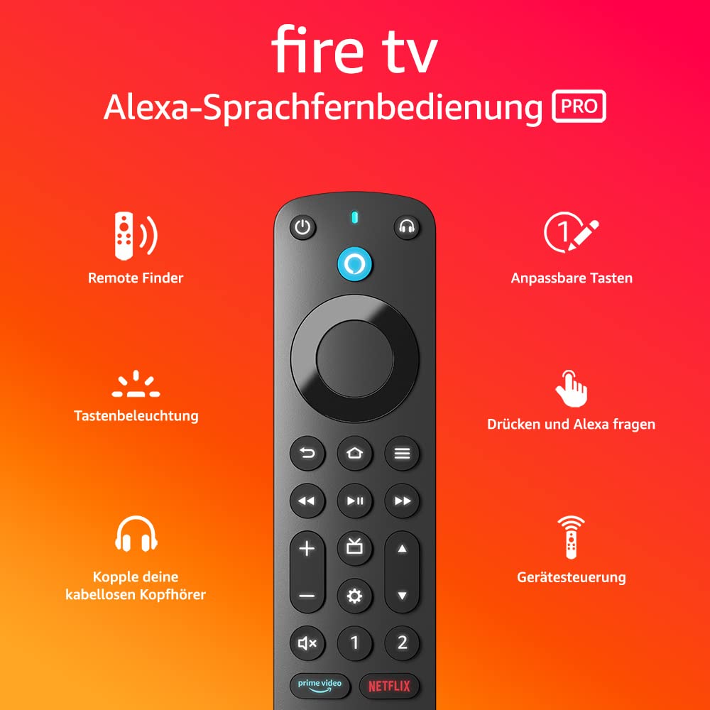 Fire TV Sprachfernbedienung mit Hintergrundbeleuchtung und Remote Finder - Bild 2