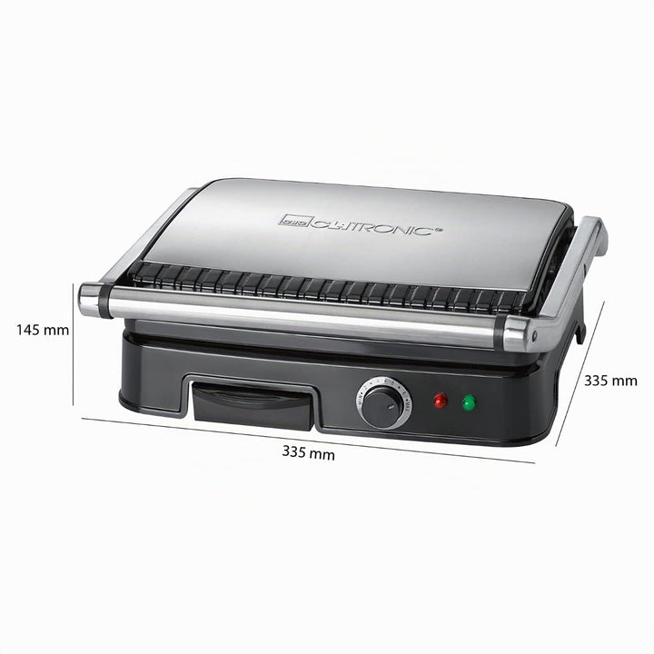 Kontaktgrill 2000W beidseitig antihaftbeschichtet 29,5x23,5cm - Bild 7