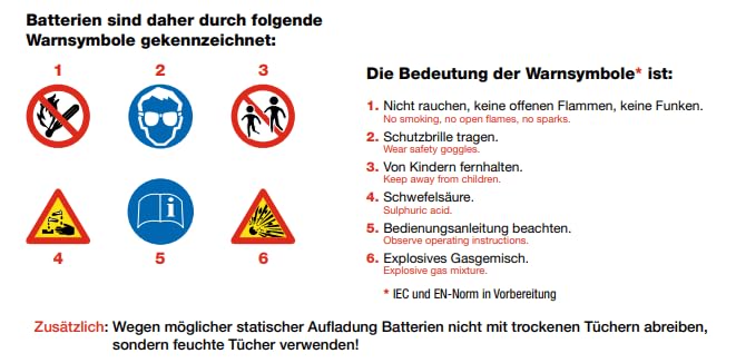 Rasentraktor Batterie 12V 35Ah 350A AGM Pluspol Links wartungsfrei - Bild 8