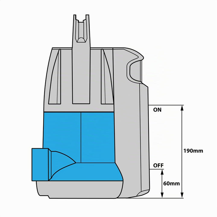 Schmutzwasser-Tauchpumpe 550W mit Schwimmerschalter 10.000 l/h - Bild 3