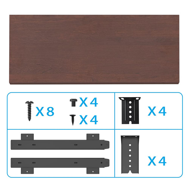Tastaturablage Holz 76 cm höhenverstellbar 4 Stufen für Schreibtisch - Bild 4