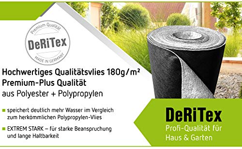 Unkrautvlies 180 g/m² Polyester &amp; Polypropylen 50x1 m Garten - Bild 3