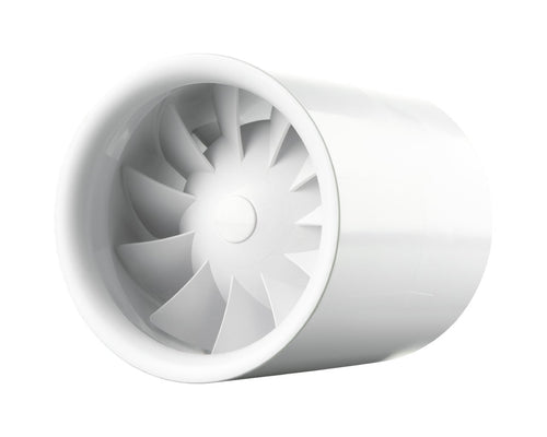 Rohreinschubventilator 100mm Turbine mit Timer leise 25dB