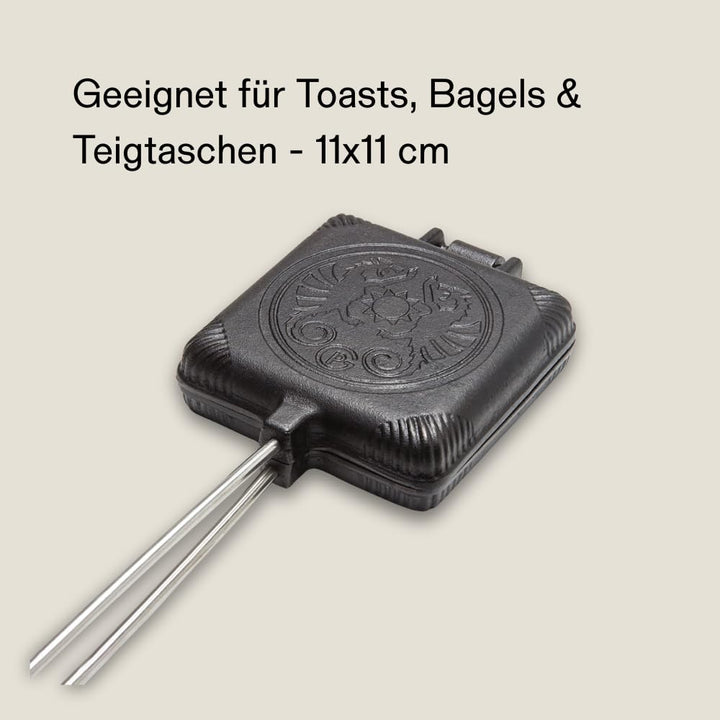 Sandwicheisen Gusseisen für Grill, Lagerfeuer &amp; Camping - Bild 5