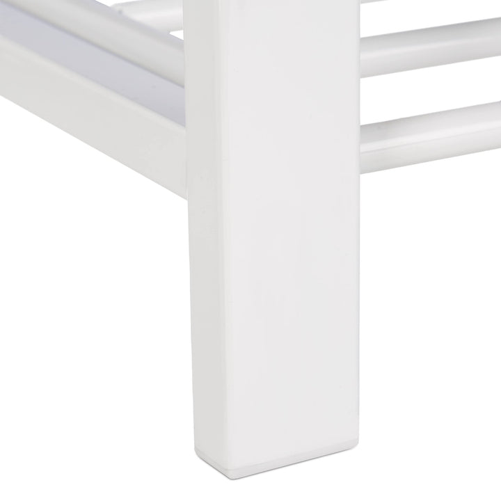 Schuhbank mit Polster 2 Ebenen Metall Flur 50x81x32 cm grau - Bild 7