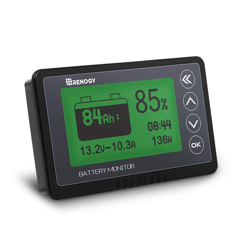 Batteriemonitor 500A 12V–48V mit programmierbarem Alarm für Wohnmobil