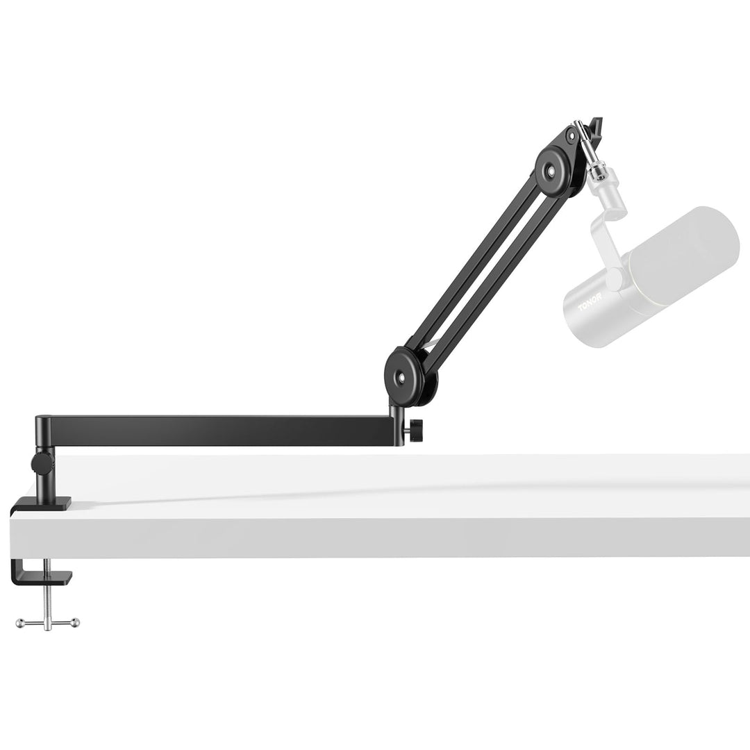 Mikrofon Arm Low Profile schwenkbar 37+37 cm für Gaming &amp; Podcast