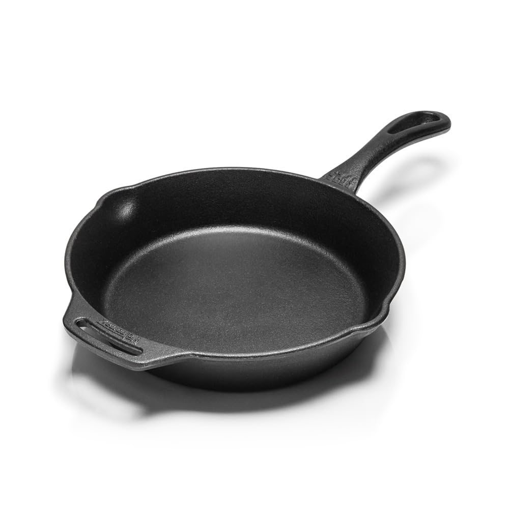 Gusseisen-Pfanne mit Stiel 25 cm für Induktion, Grill &amp; Lagerfeuer