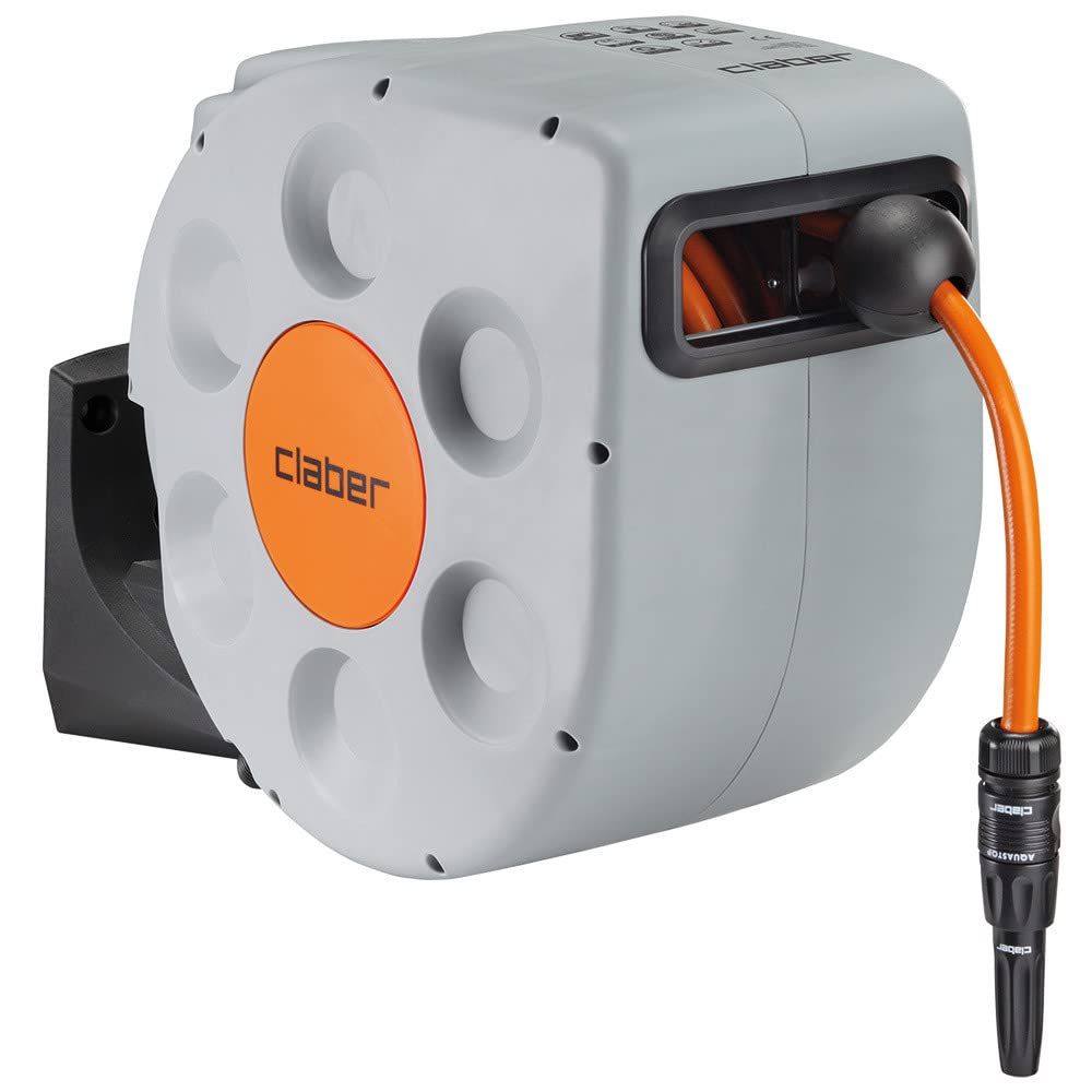 Schlauchtrommel Wand 20 m mit Slow-Rewind-System automatisch