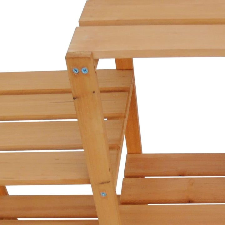 Pflanzentreppe Massivholz Tannenholz 97x31x87 cm für Aussen - Bild 3