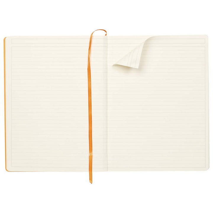 Notizbuch A4+ liniert Kunstleder-Einband mit Gummizug Himbeer - Bild 2
