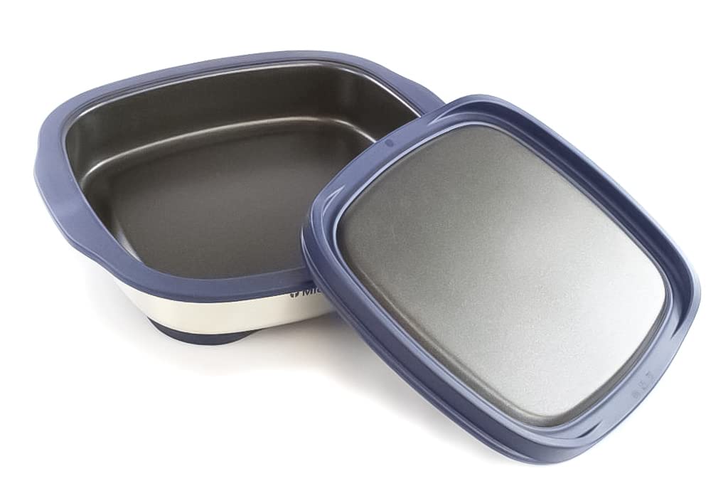 Mikrowellengrill dunkelblau für Grillen Backen Braten 15x12x5cm - Bild 3
