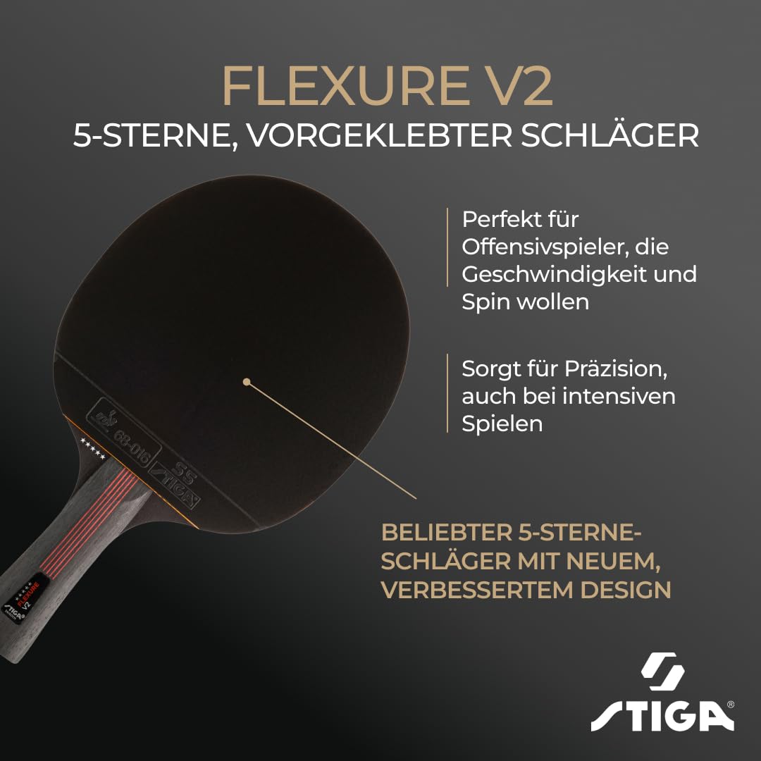 Tischtennisschläger offensiv 5-Lagen-Holz ITTF-Belag für Angriffsspieler - Bild 2