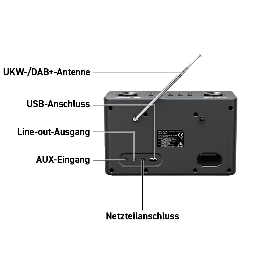 Stereo Internetradio DAB+ WLAN Bluetooth 2x10W mit Display - Bild 4