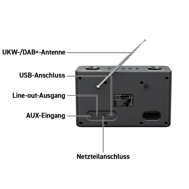 Stereo Internetradio DAB+ WLAN Bluetooth 2x10W mit Display - Bild 4