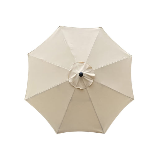 Sonnenschirm Ersatzbezug 3 m 8-speichig Polyester UV-Schutz Beige