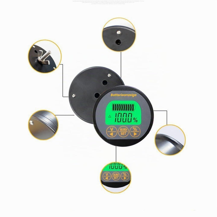 Batteriemonitor mit Shunt 8-100V 350A 999Ah für Solar Wohnmobil Auto - Bild 3