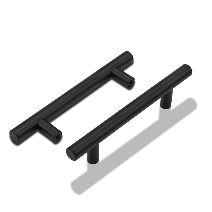 Möbelgriffe Edelstahl Mattschwarz 96mm Lochabstand 20er-Set