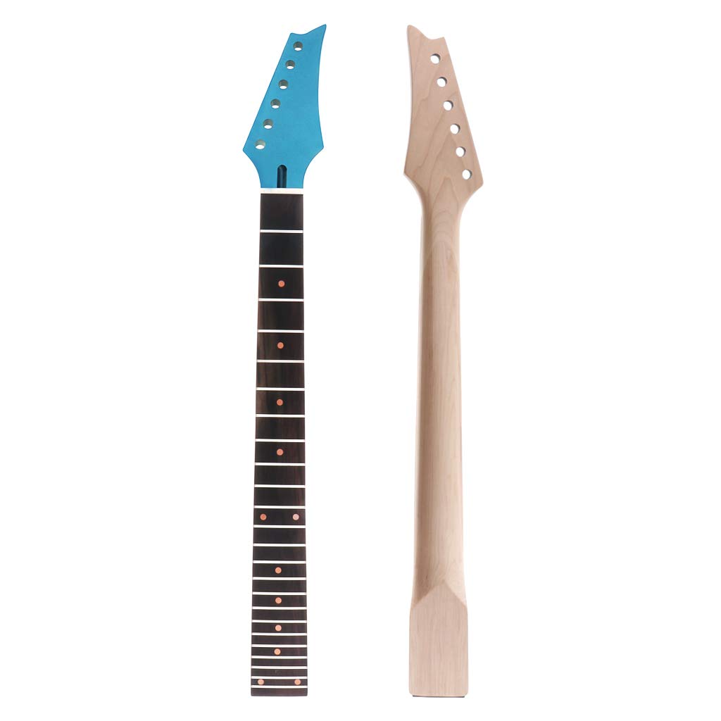 E-Gitarrenhals Ahorn/Palisander 24 Bünde für IBZ-Ersatz Blau