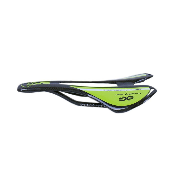 Carbon Fahrradsattel MTB/Rennrad Hohlkanal 3K glänzend Grün
