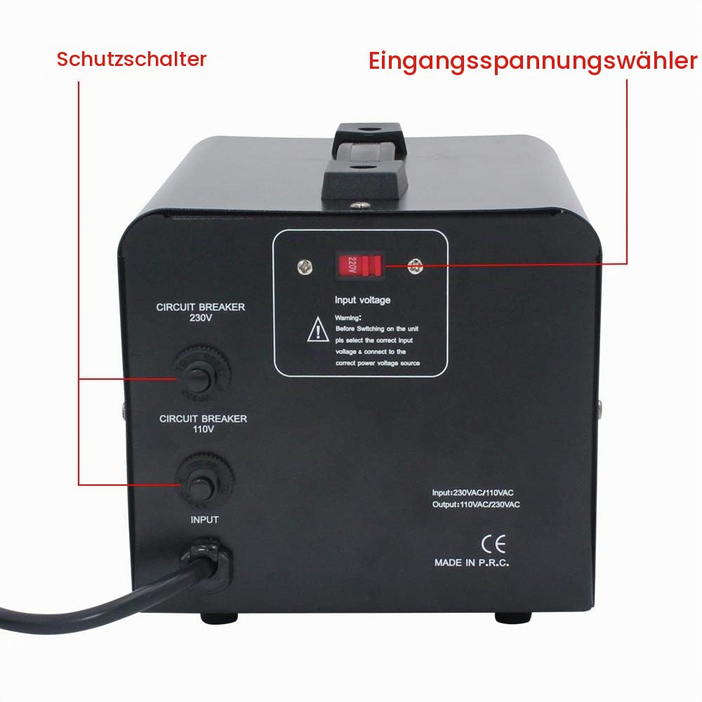 Spannungswandler 1500W Ringkern 110V/220V bidirektional für Heimgebrauch - Bild 8