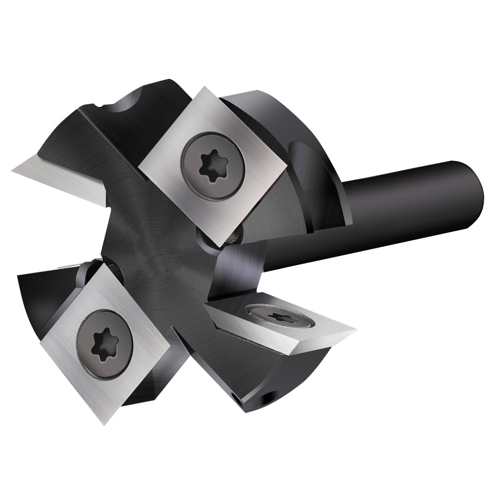 Planfräser 38,1 mm Schnittdurchmesser 8 mm Schaft für Oberfräse CNC - Bild 6