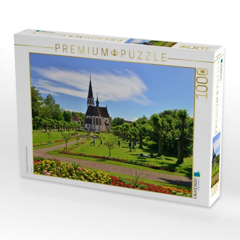 Puzzle Stadtgarten mit Kirche St. Bonifatius 1000 oder 2000 Teile - Bild 5