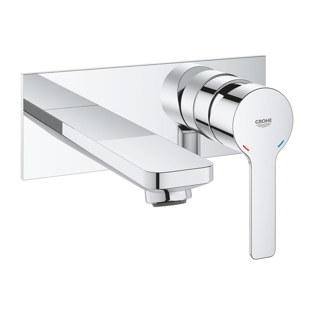 Waschtischarmatur Wand 2-Loch Chrom schwenkbar mit EcoJoy
