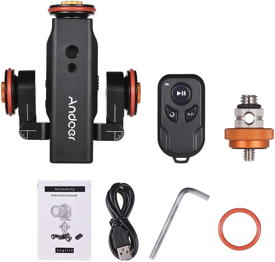 Kamera Dolly motorisiert mit Fernbedienung 3 Geschwindigkeiten DSLR - Bild 5