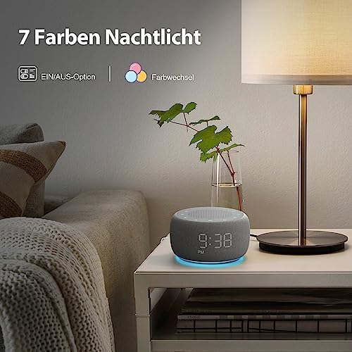 Radiowecker mit Nachtlicht 7-farbig, FM-Radio und 4 Wecktöne - Bild 4