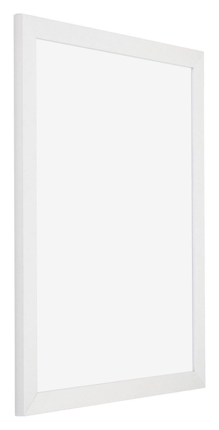 Bilderrahmen 50x65 cm Weiss Hochglanz MDF entspiegeltes Kunststoffglas - Bild 2