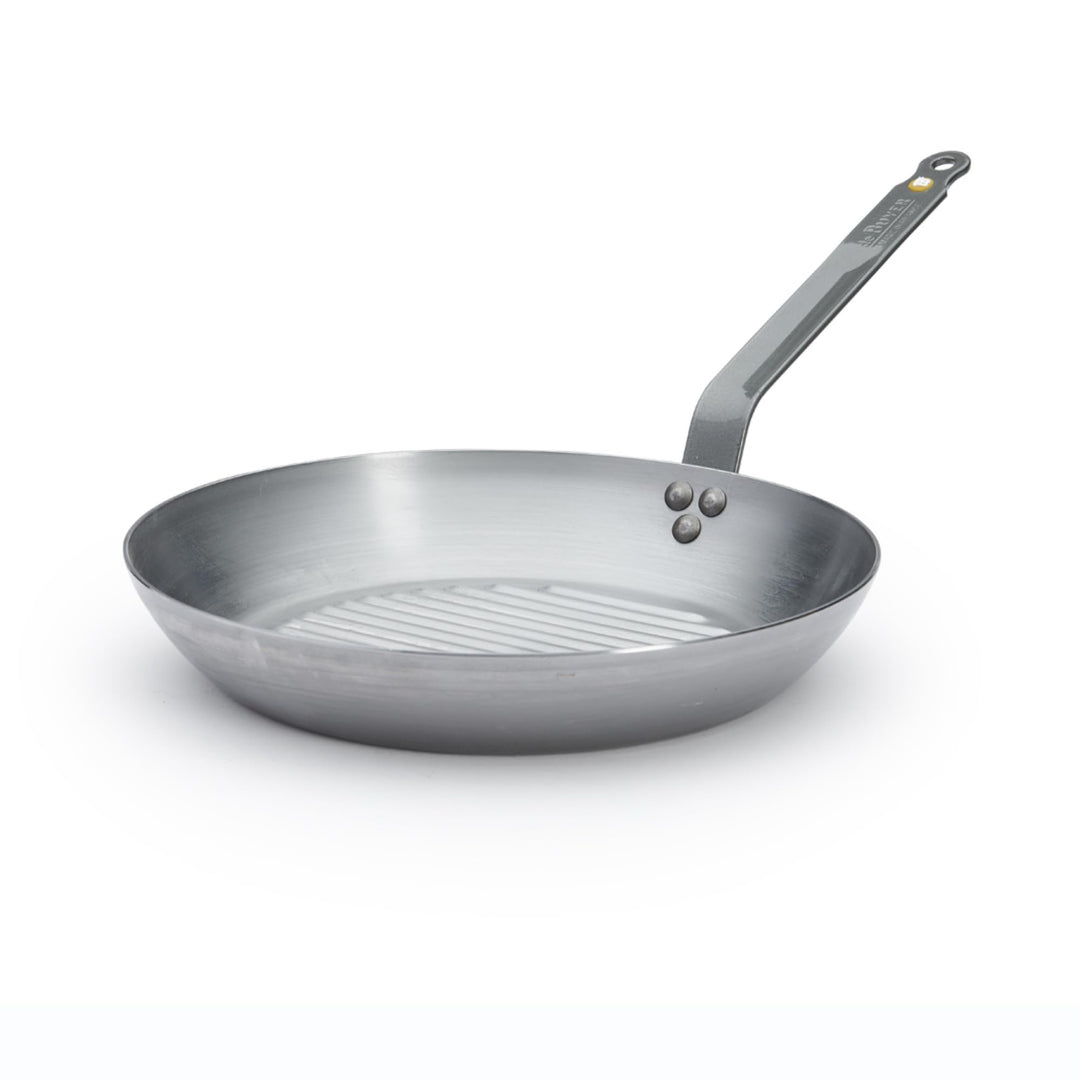 Grillpfanne Stahlblech 32 cm Induktion Lyoner Schliff