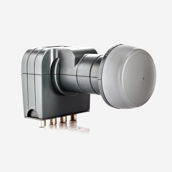 SAT-Komplettanlage Aluminium 74x84cm Quad LNB 4 Teilnehmer Anthrazit - Bild 5