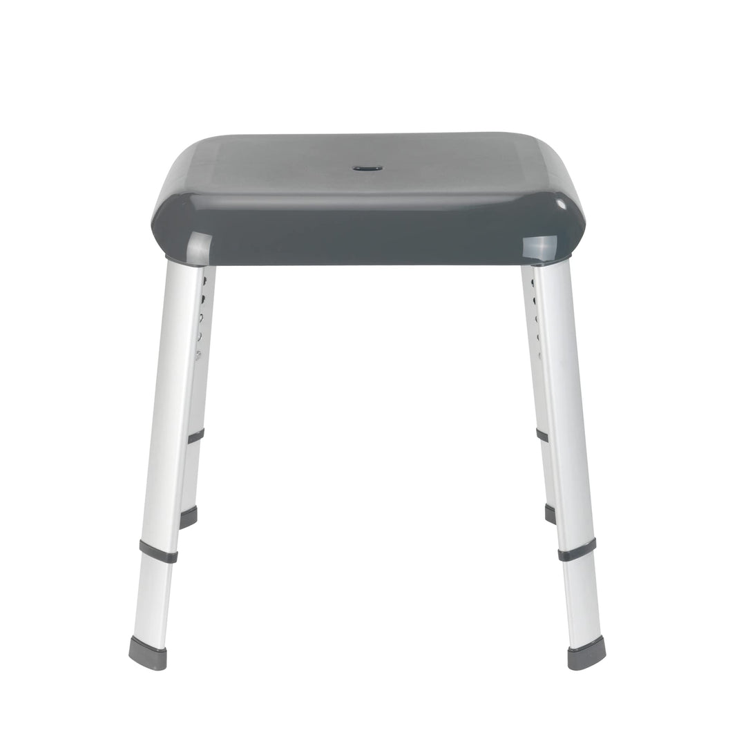 Duschhocker höhenverstellbar Aluminium 130 kg anthrazit TÜV/GS - Bild 4