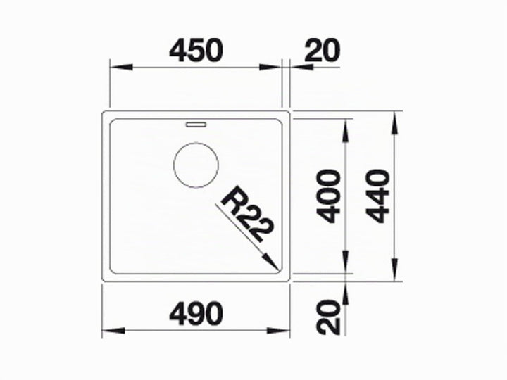 Unterbau-Spüle Edelstahl Seidenglanz 490x440mm mit InFino-Ablauf - Bild 8