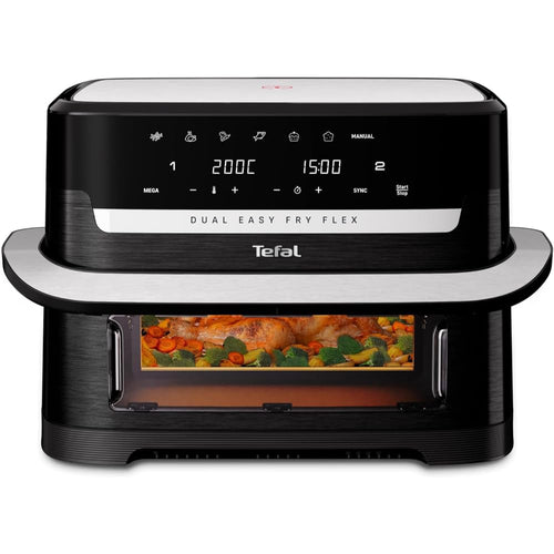 Heissluftfritteuse 9L Doppelkammer FlexCook-Trennwand 7 Modi 2700W