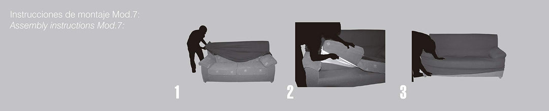 Sofaüberwurf elastisch für Relaxsessel Braun waschbar - Bild 5