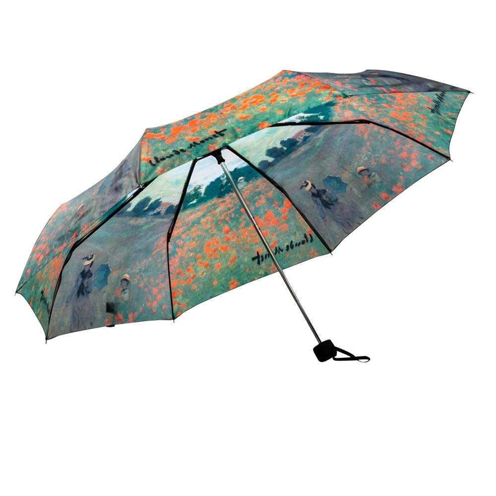 Taschenschirm Damen Monet Mohnblumenfeld UV-Schutz Mini 103cm - Bild 2