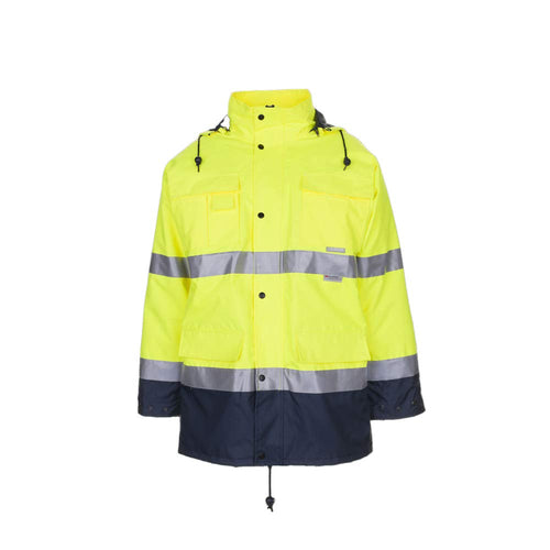 Warnschutz Parka Gelb/Marine Gr. XL wasserdicht atmungsaktiv