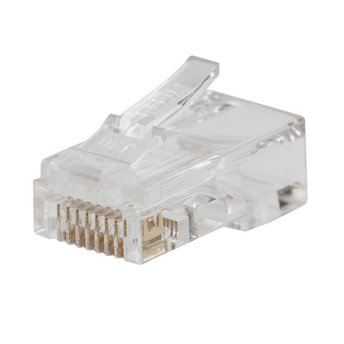 RJ45 CAT6 Stecker Pass-Thru 50-Pack vergoldet PoE-kompatibel
