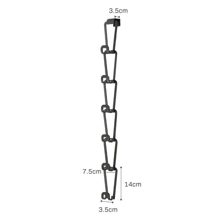 Taschengarderobe zum Hängen modular erweiterbar 8x77cm schwarz - Bild 8