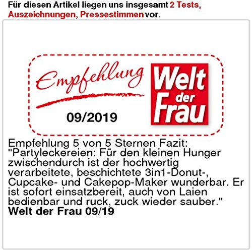 3-in-1 Backgerät für Donuts, Cupcakes &amp; Cakepops, 600 W - Bild 6