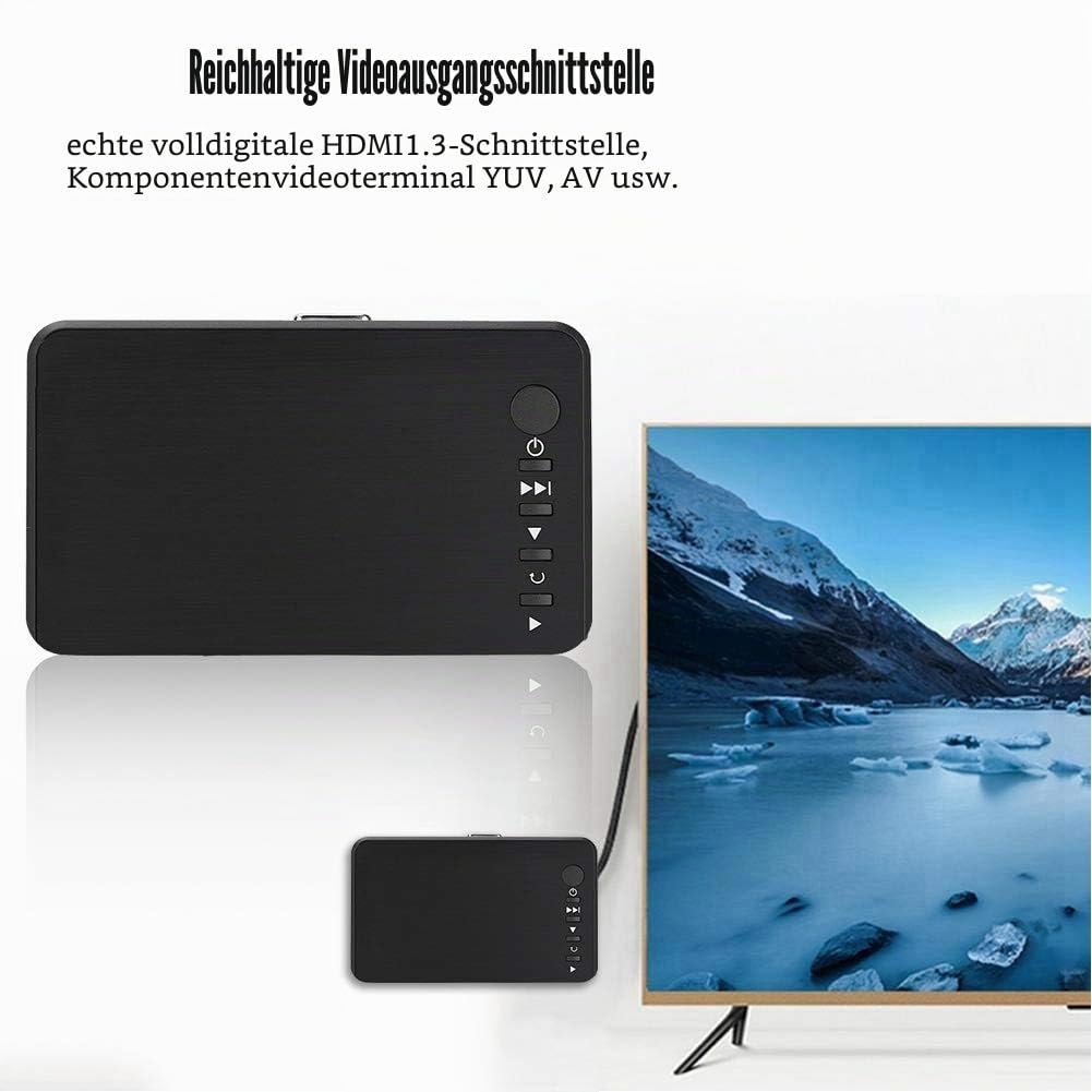 Multimedia Player Full HD 1080p HDMI mit Fernbedienung USB SD - Bild 4