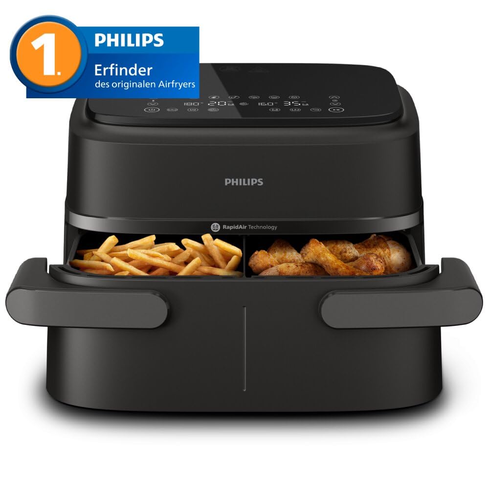Heissluftfritteuse XXL 7,1 L Doppelzone 10 Funktionen Touchscreen - Bild 2