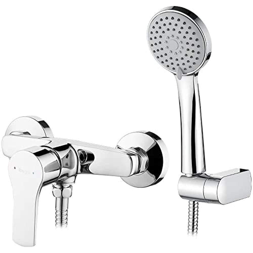 Duscharmatur Einhebelmischer mit Handbrause Chrom-Matt-Finish