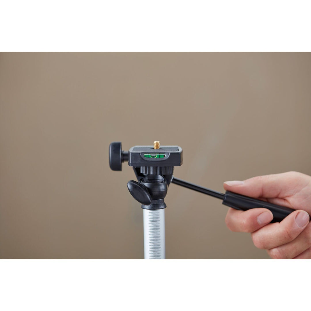 Fotostativ Aluminium 44–140 cm mit neigbarem Plateau und Libelle - Bild 6
