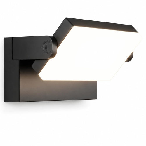 LED Wandleuchte Aussen Schwarz 60W 5000lm 360° schwenkbar IP65