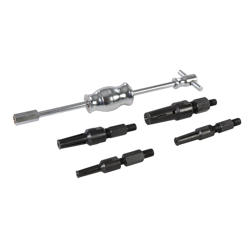 Grundloch-Innenlagerabzieher Set 5-teilig 12–32 mm mit Gleithammer - Bild 2