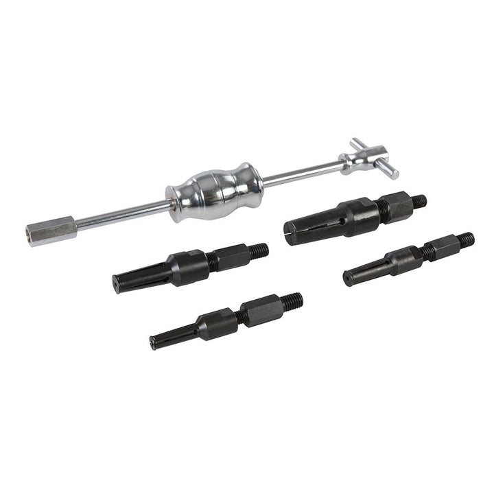 Grundloch-Innenlagerabzieher Set 5-teilig 12–32 mm mit Gleithammer - Bild 2